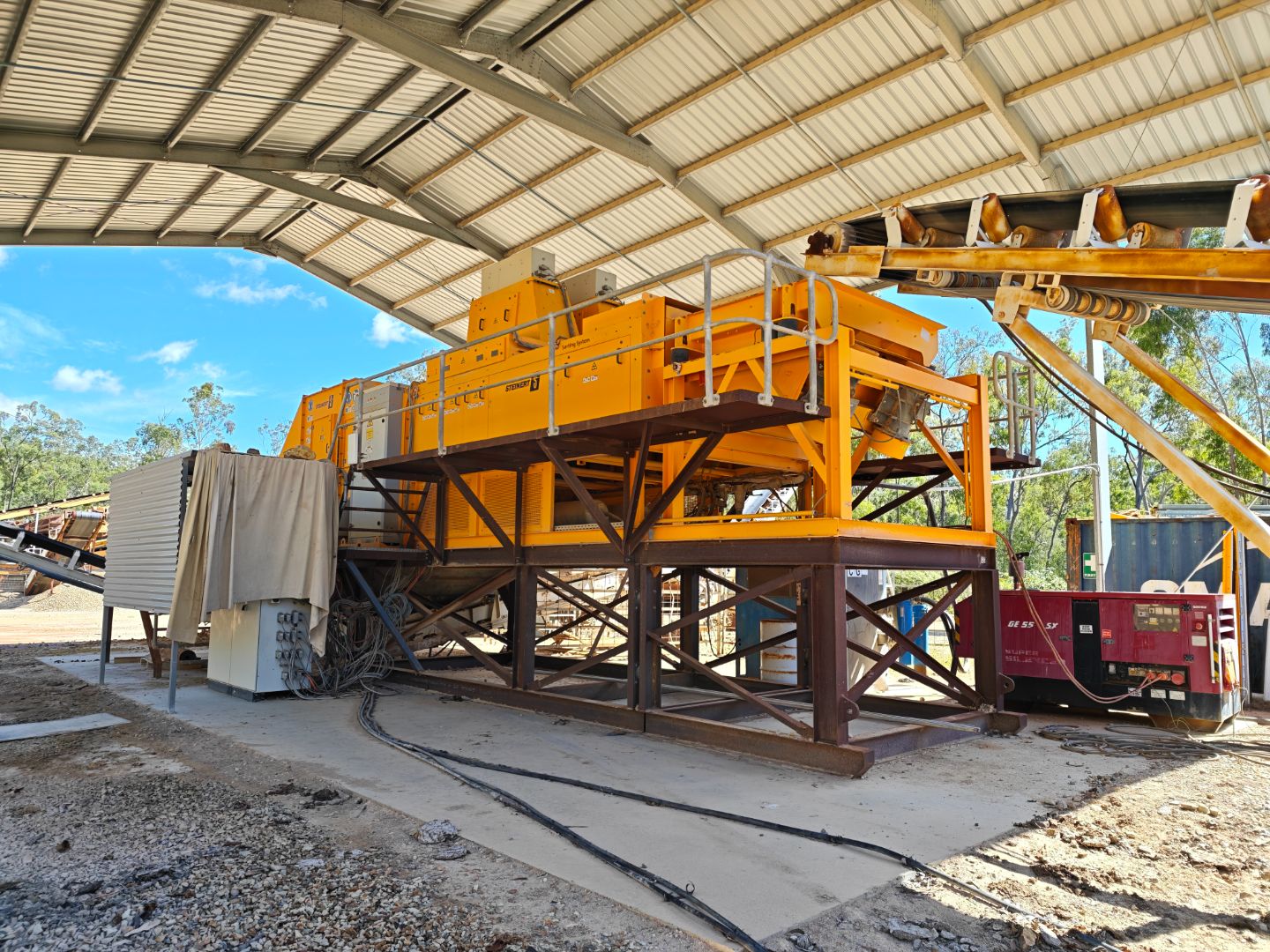 Steinert XRT ore sorter installed on site